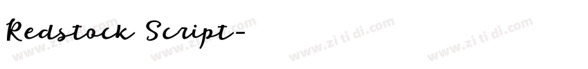 Redstock Script字体转换